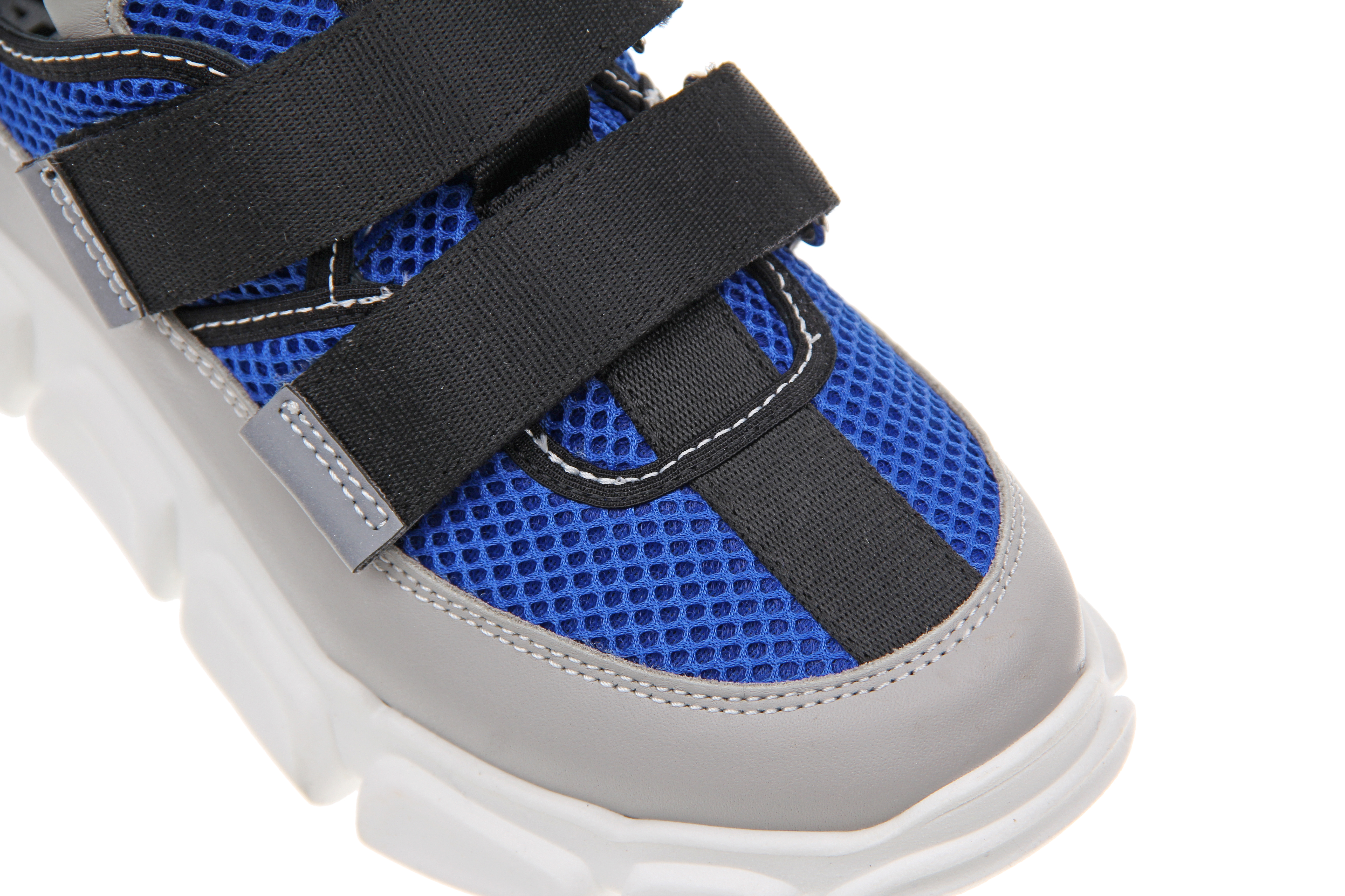 Синие кроссовки с черными ремешками AM66 детские - фото 6