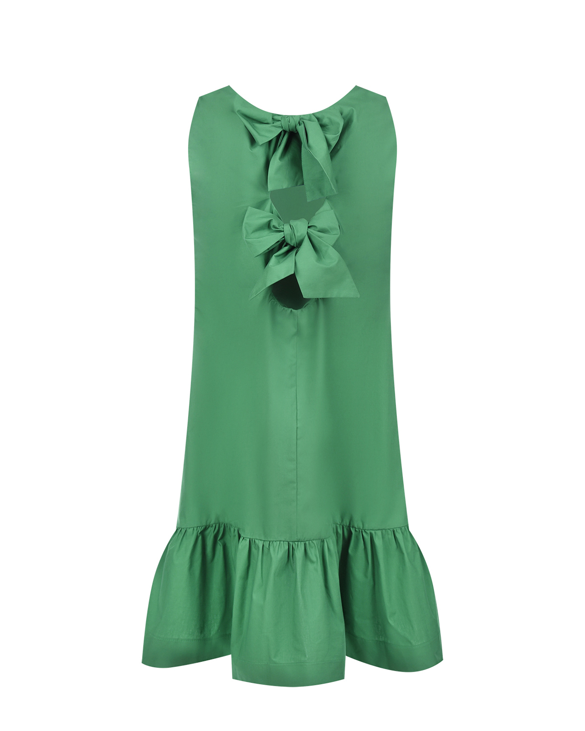 Зеленое платье с бантами на спинке Attesa, размер 40, цвет зеленый - фото 6