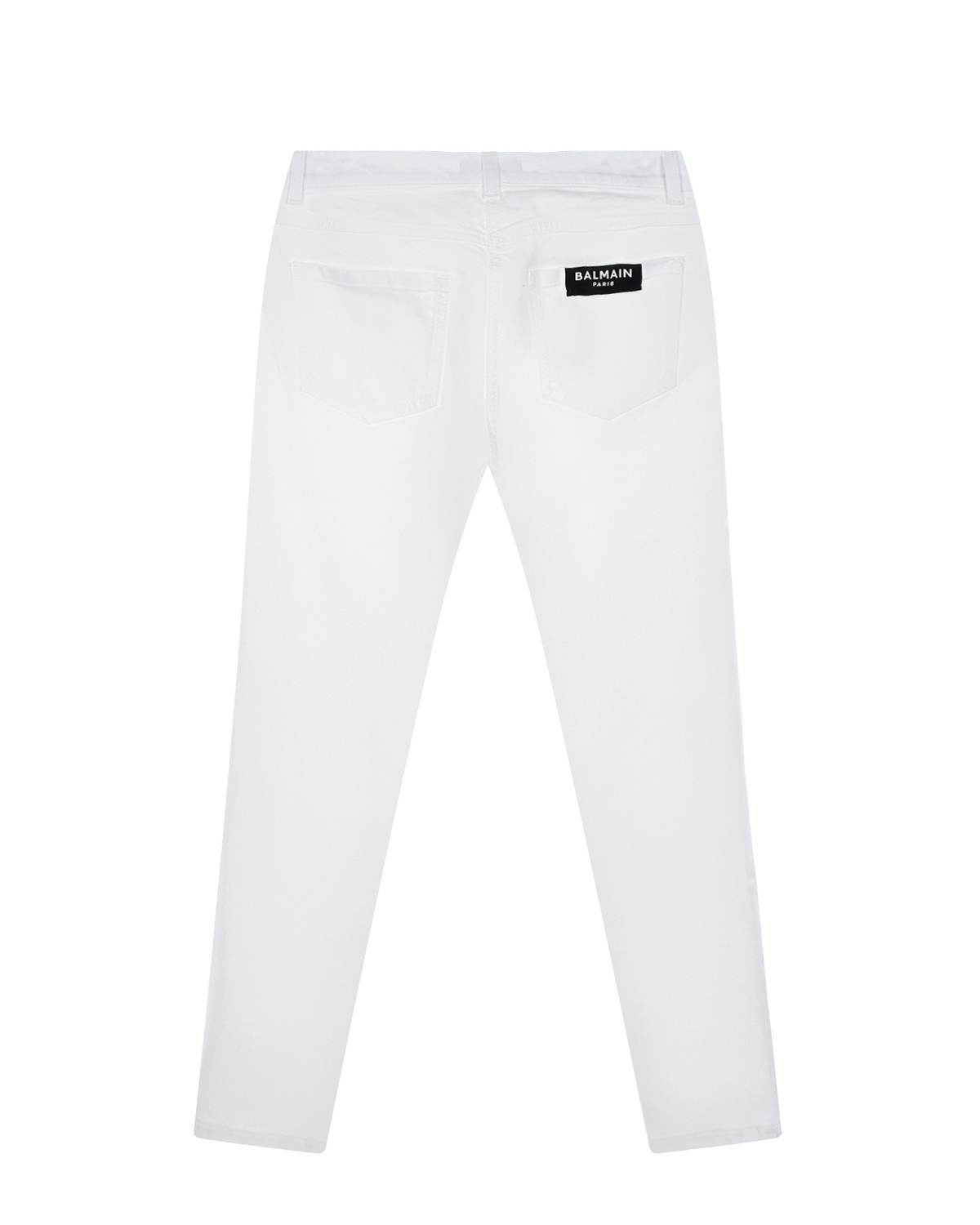 Белые джинсы с логотипом Balmain детские - фото 2