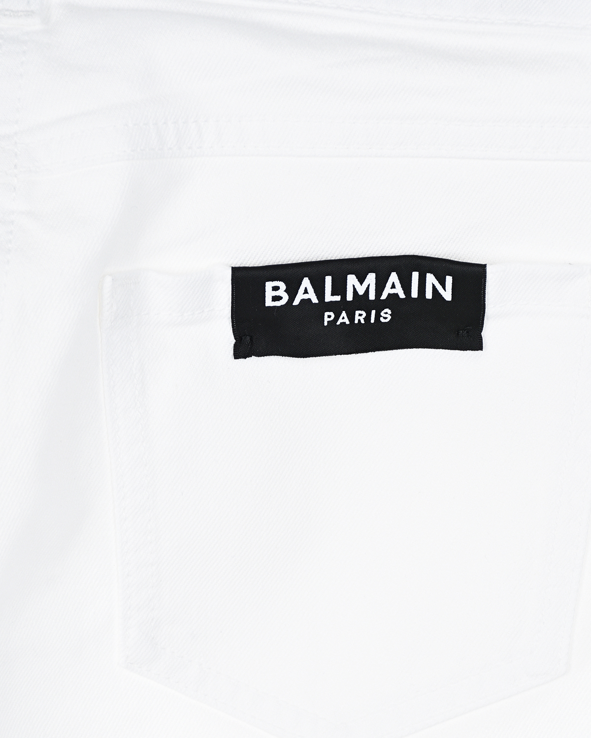 Белые джинсы с логотипом Balmain детские - фото 4
