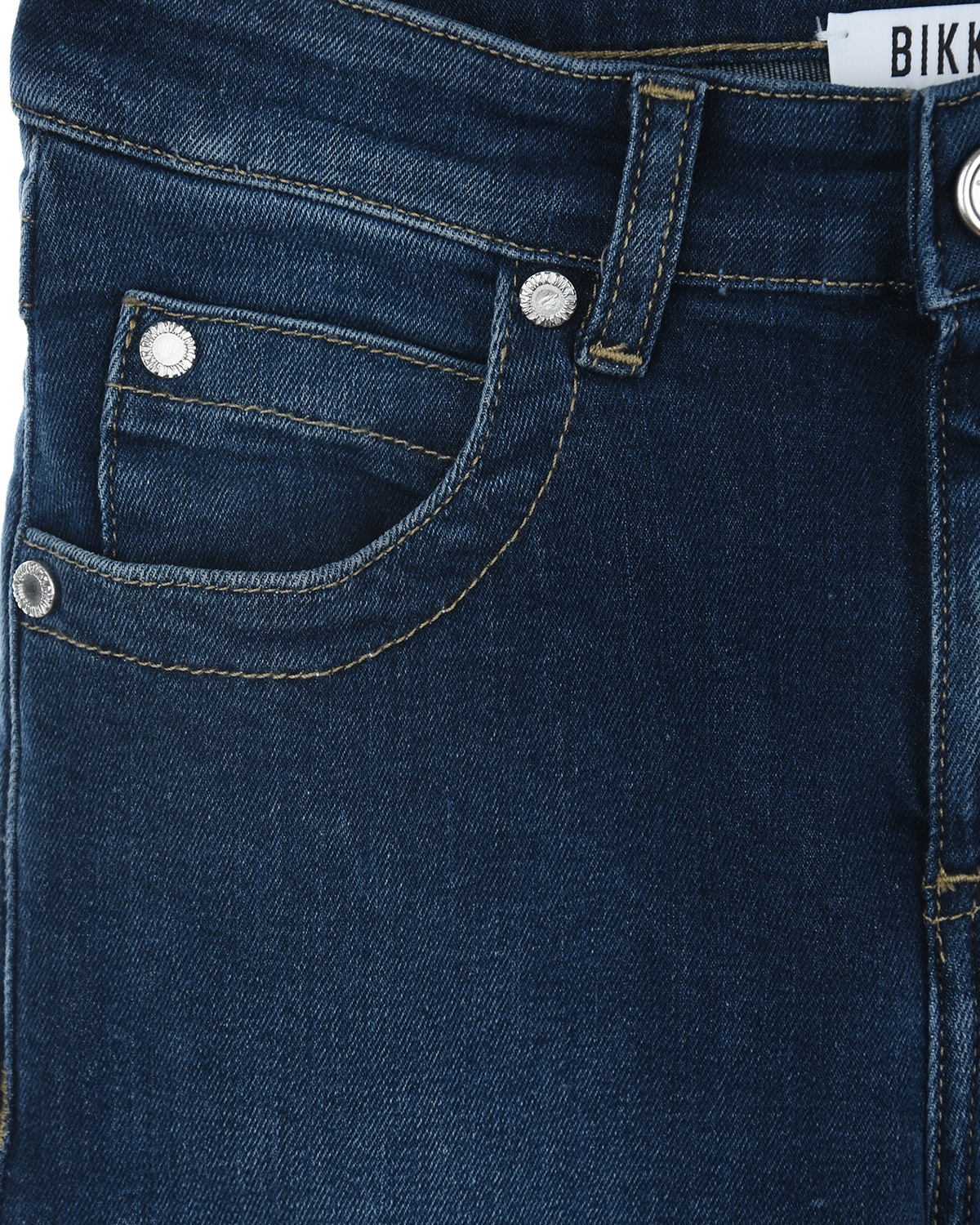 Синие джинсовые бермуды Bikkembergs детские, размер 140, цвет синий - фото 3