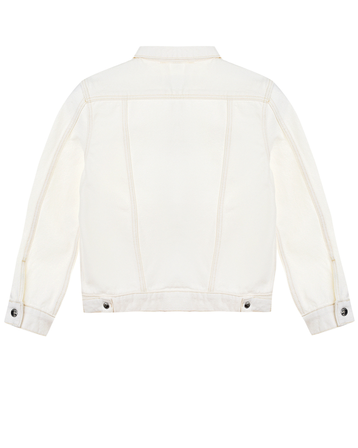 Белая джинсовая куртка Burberry детская, размер 104, цвет белый - фото 3