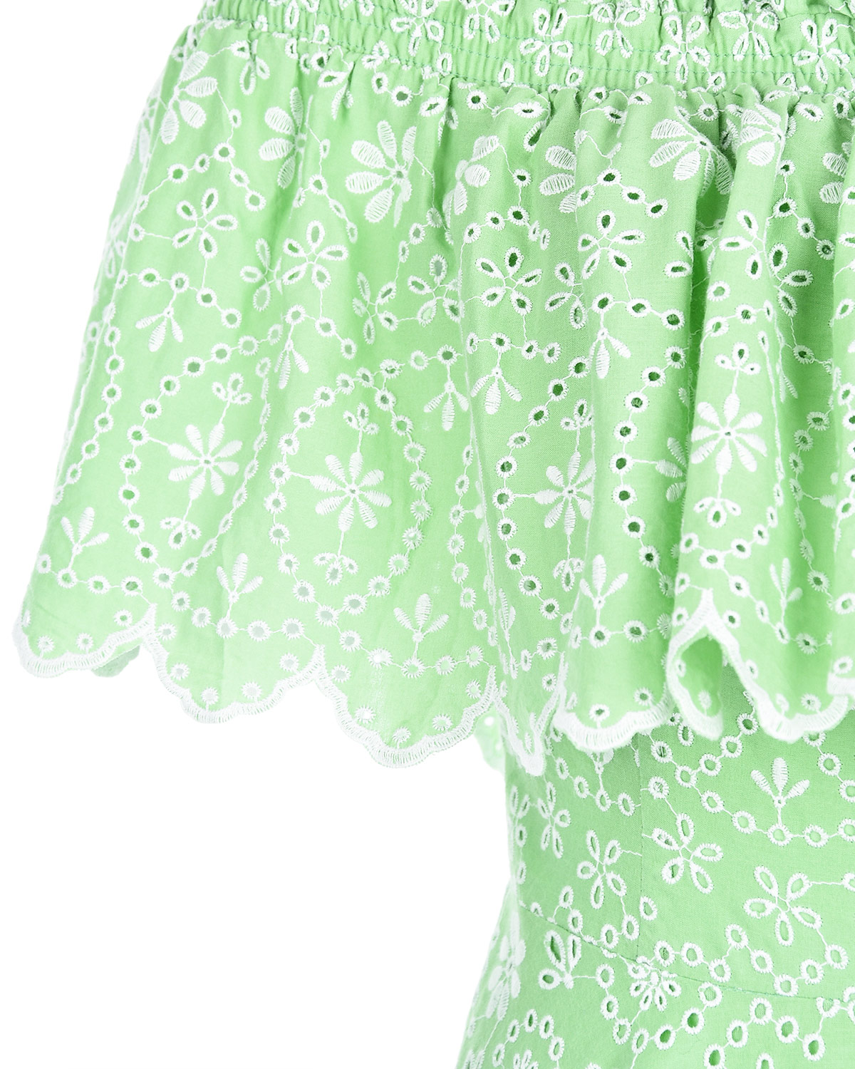 Зеленое кружевное платье KHADI Charo Ruiz, размер 42, цвет зеленый - фото 6