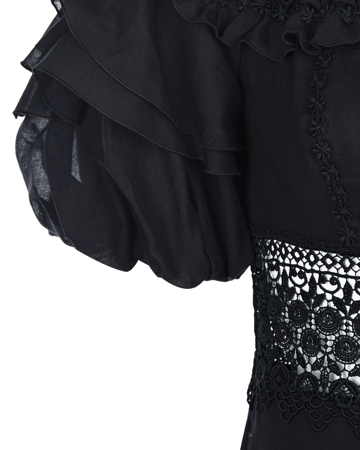 Черное платье Carmen Charo Ruiz, размер 46, цвет черный - фото 6