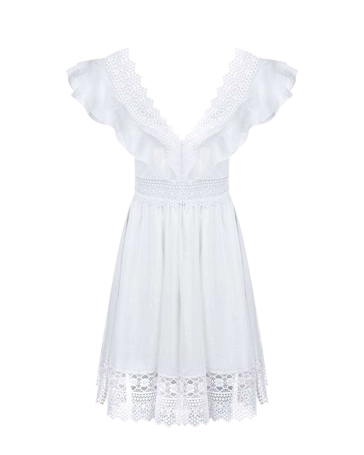 Белое кружевное платье LARISA Charo Ruiz - фото 4