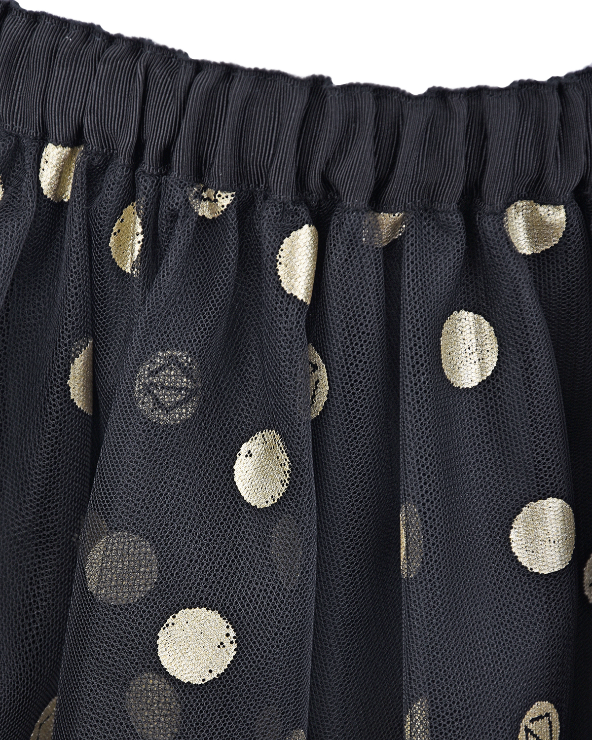 Черная многослойная юбка в горох Dior детская, размер 116, цвет черный - фото 4