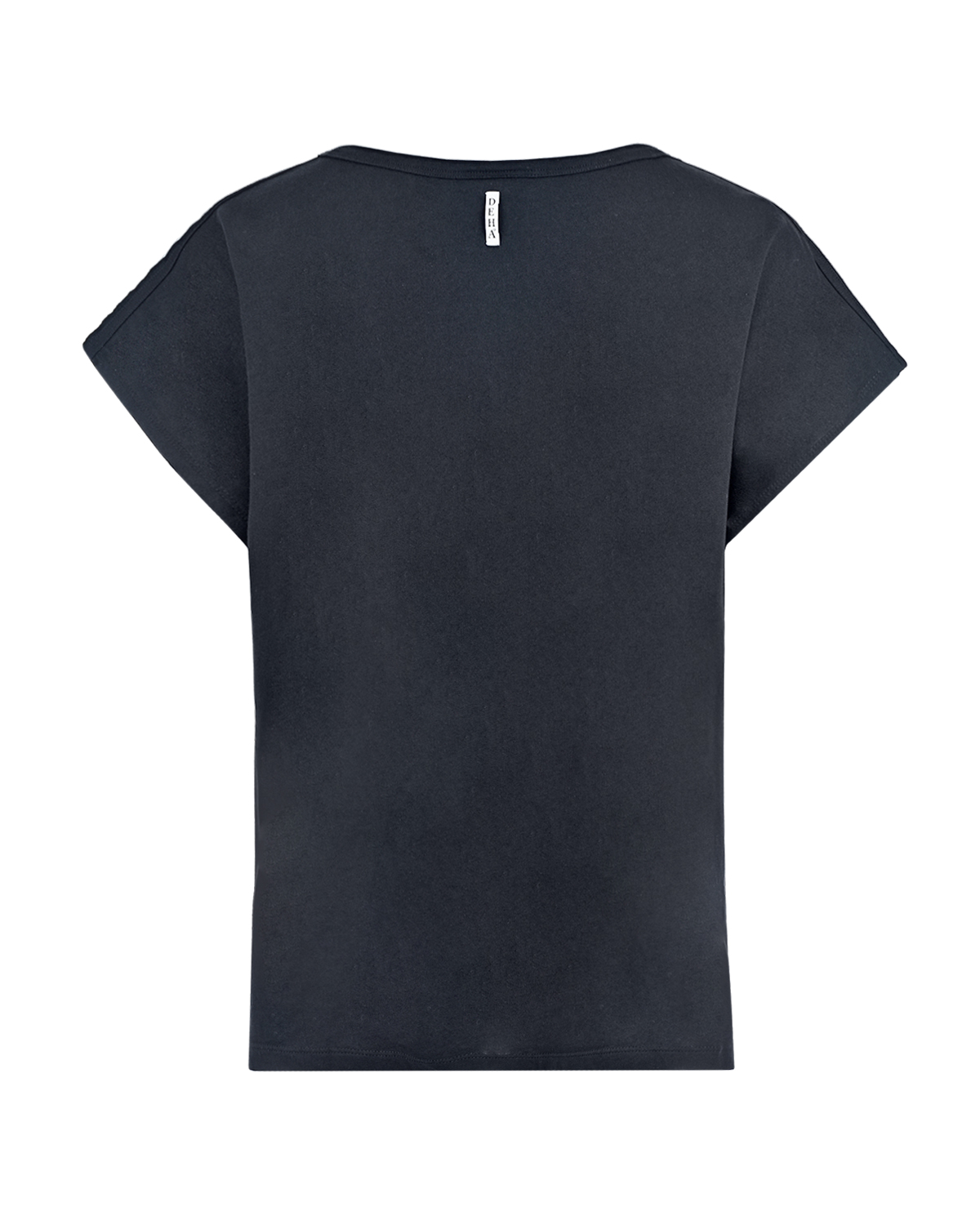 Черная футболка свободного кроя с логотипом Deha, размер 40, цвет черный - фото 2