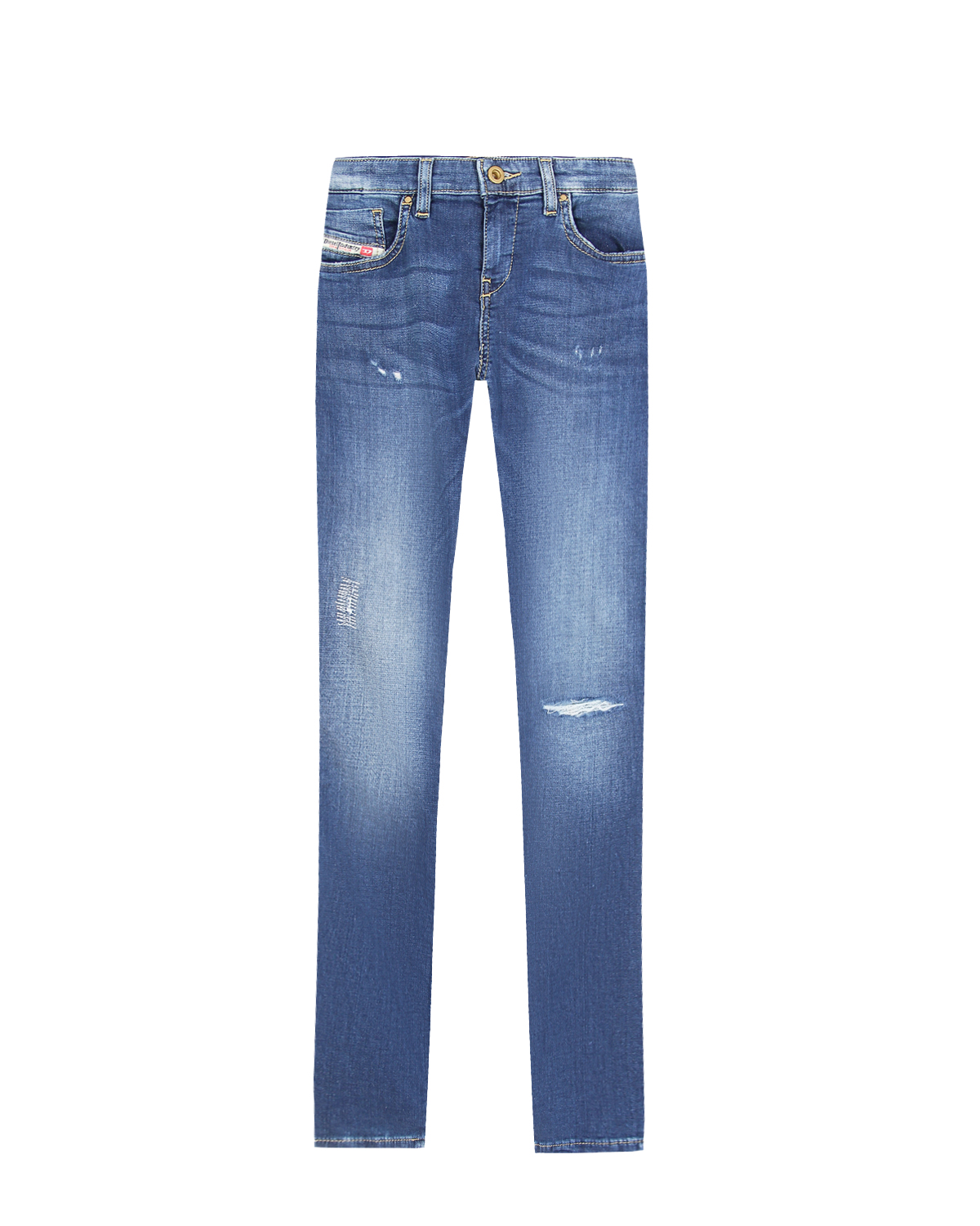 Голубые джинсы с разрезами Diesel детские, размер 176, цвет голубой - фото 1