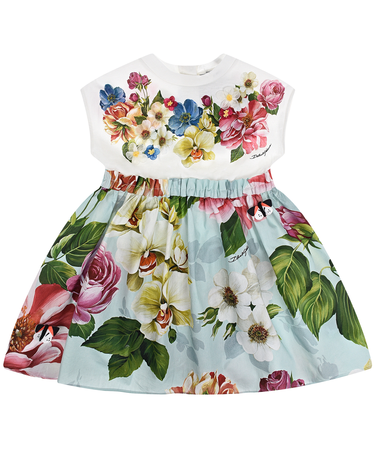 Платье с цветочным принтом Dolce&Gabbana детское - фото 1