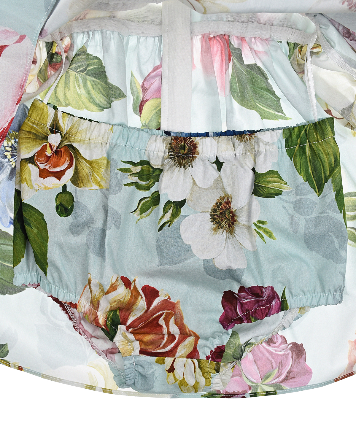 Платье с цветочным принтом Dolce&Gabbana детское - фото 7