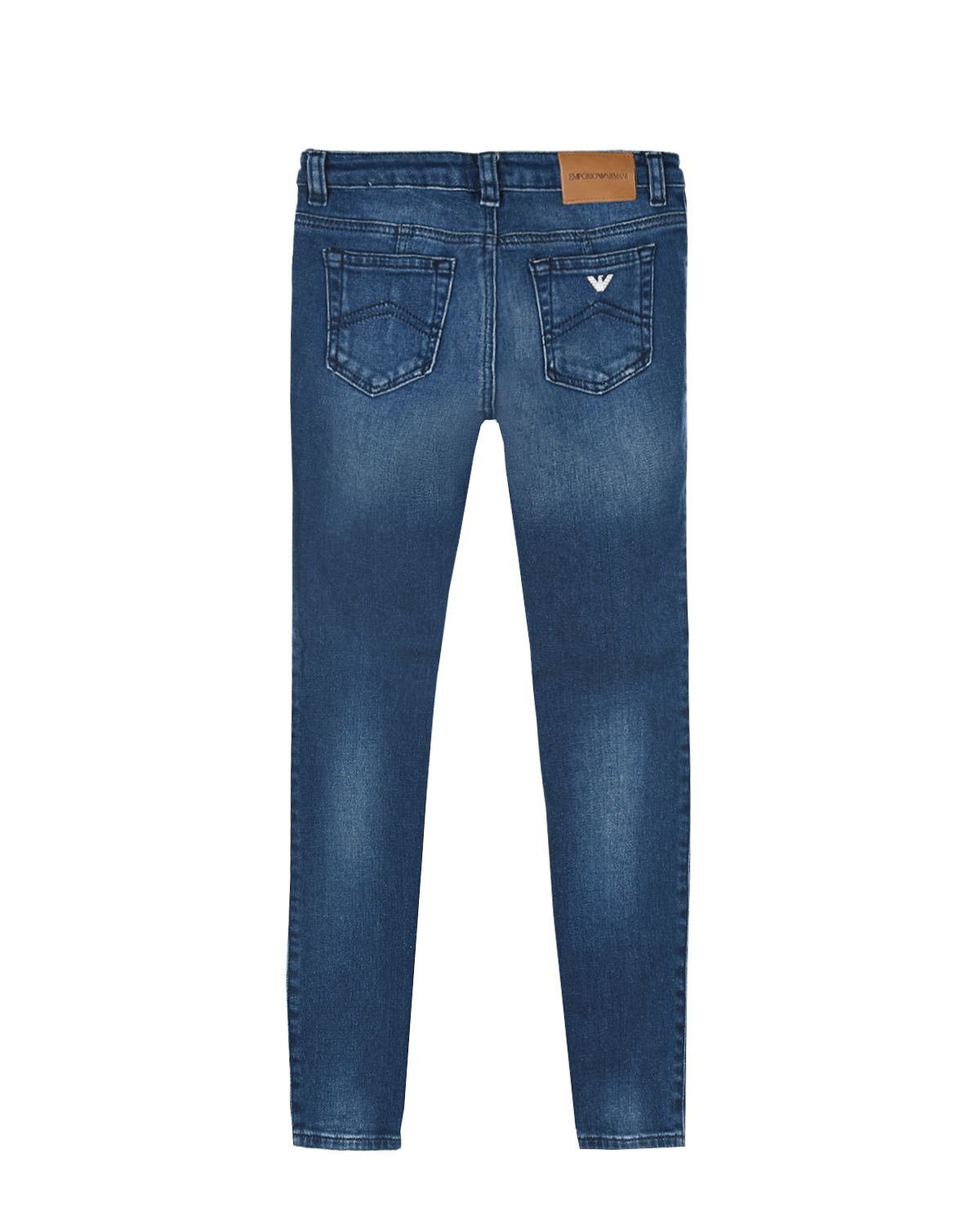 Базовые джинсы голубого цвета Emporio Armani детские - фото 2