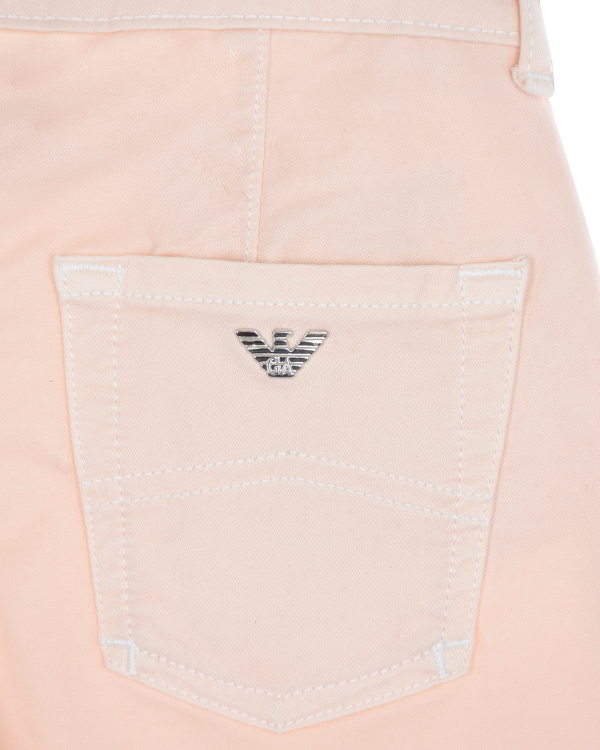 Розовые широкие джинсы Emporio Armani детские, размер 116, цвет розовый - фото 3