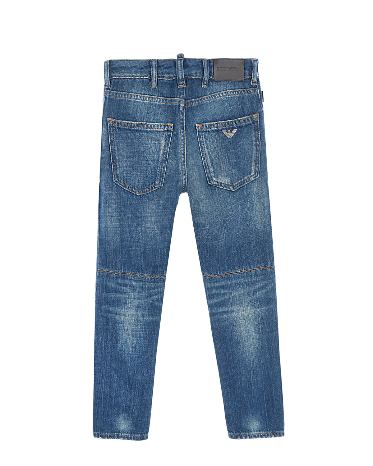 Синие джинсы Emporio Armani детские, размер 128, цвет синий - фото 2