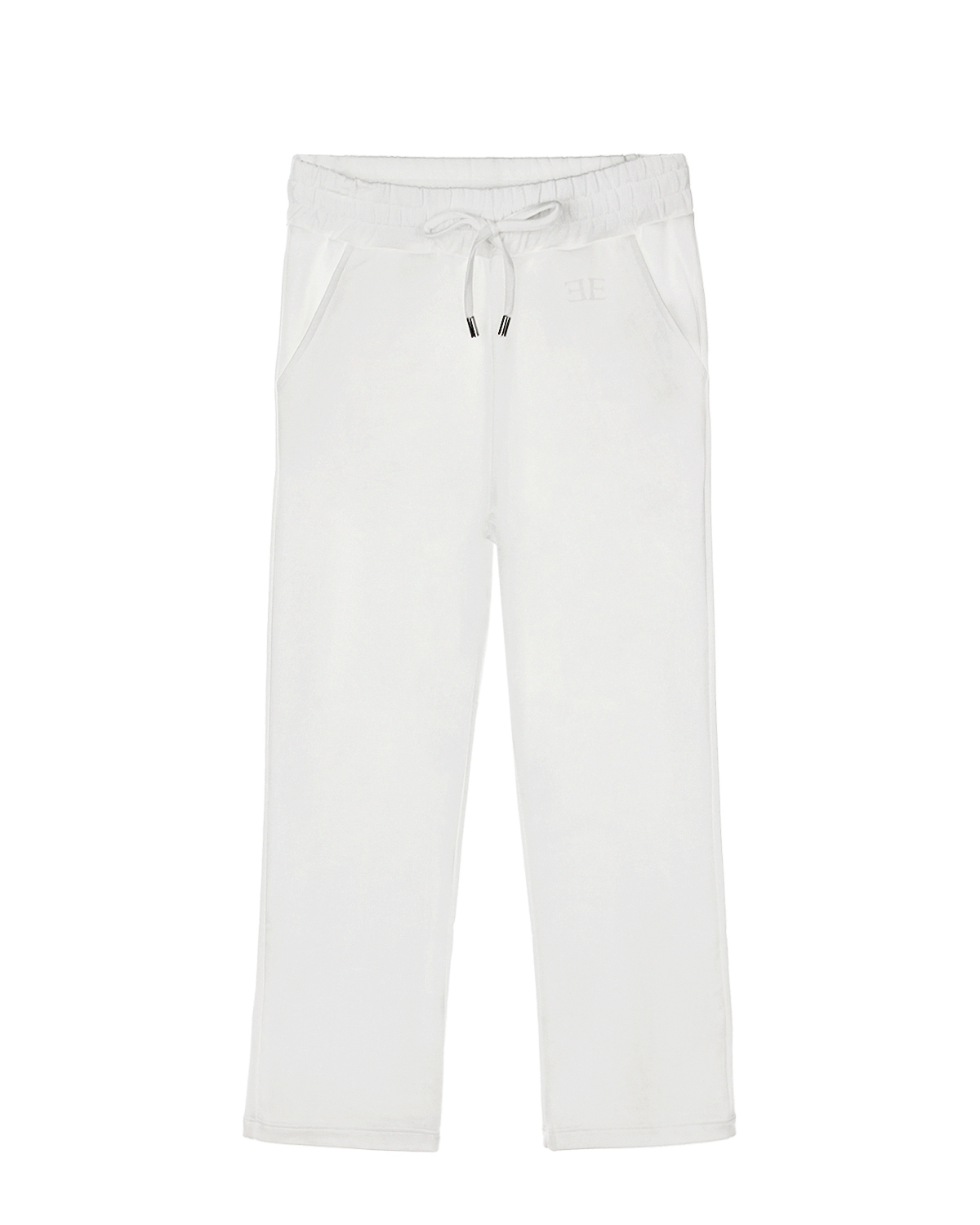 Белые спортивные брюки прямого кроя Ermanno Scervino