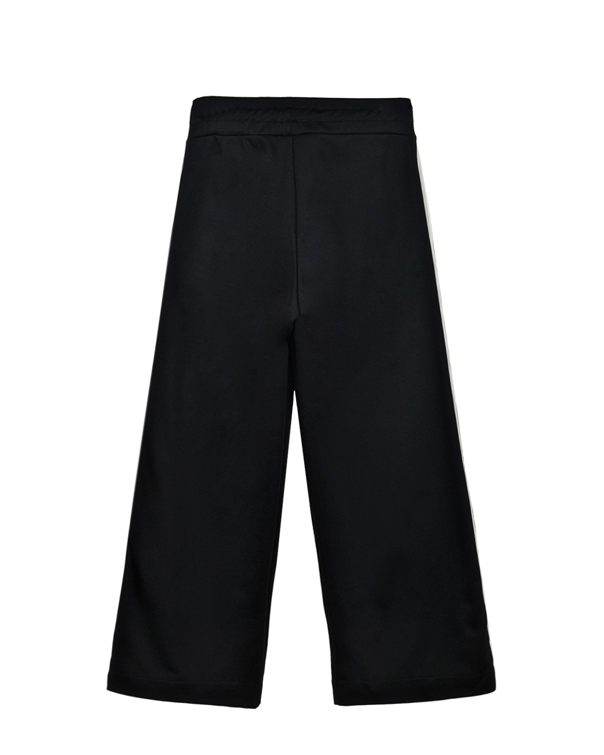 Черные брюки с коричневыми лампасами Fendi детские, размер 140, цвет черный - фото 2