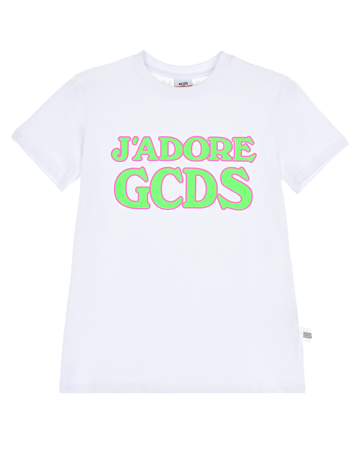 Белая футболка с надписью "Jadore" GCDS детская