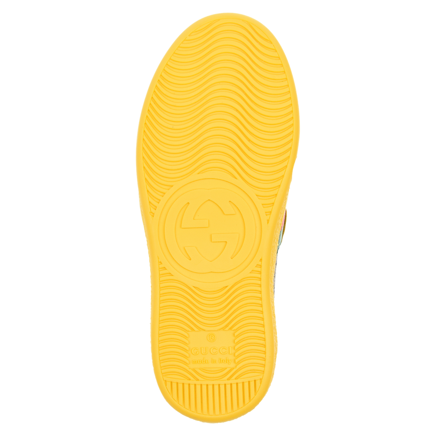 Кеды с желтыми липучками GUCCI детские, размер 27, цвет желтый - фото 5