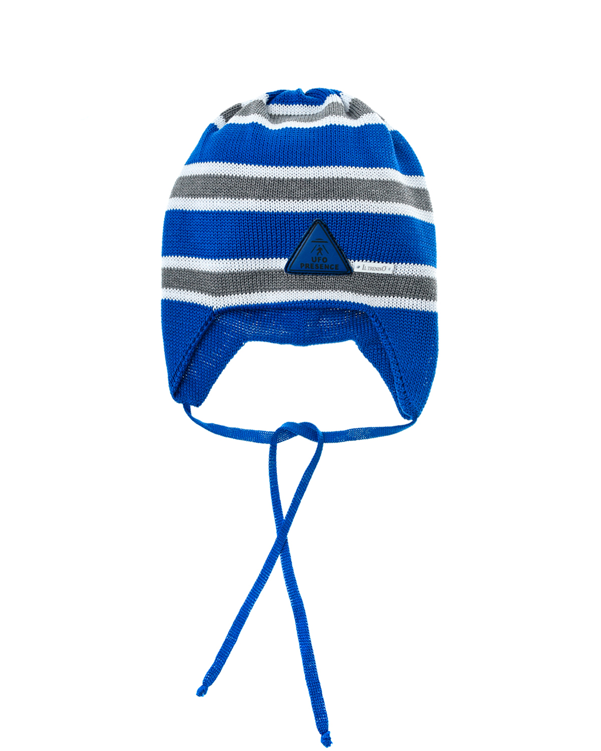 

Трикотажная шапка с узором в полоску Il Trenino детская, Нет цвета, Трикотажная шапка с узором в полоску Il Trenino детская