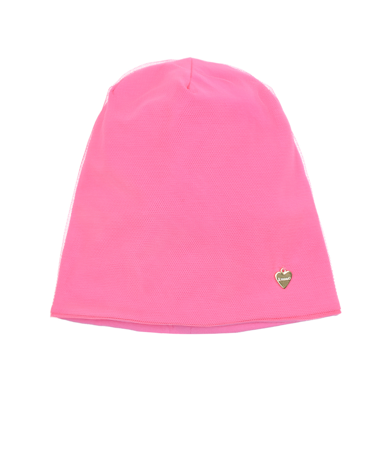 Розовая шапка с декоративной сеткой Il Trenino детская, размер 52/54, цвет нет цвета - фото 1