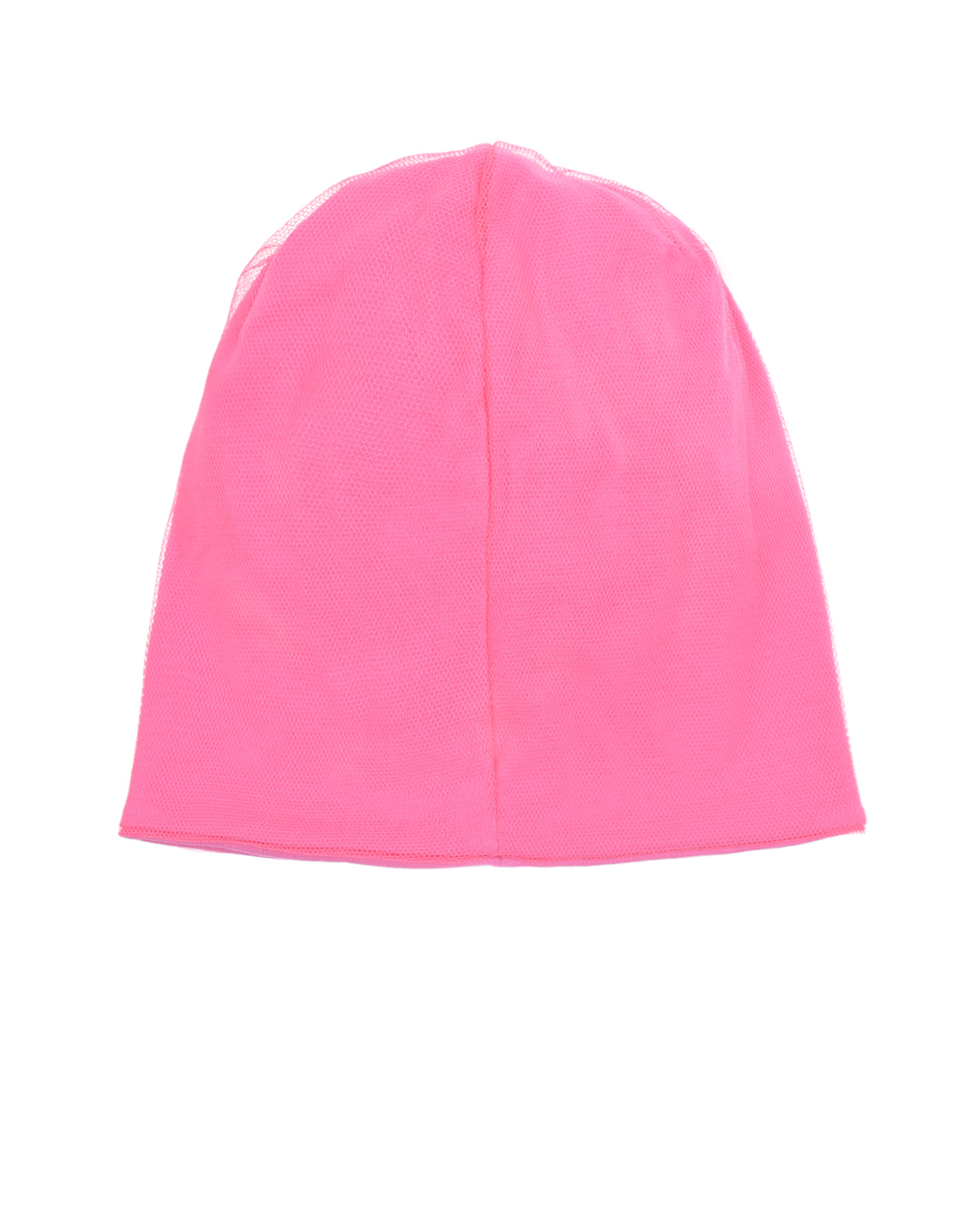 Розовая шапка с декоративной сеткой Il Trenino детская, размер 52/54, цвет нет цвета - фото 2