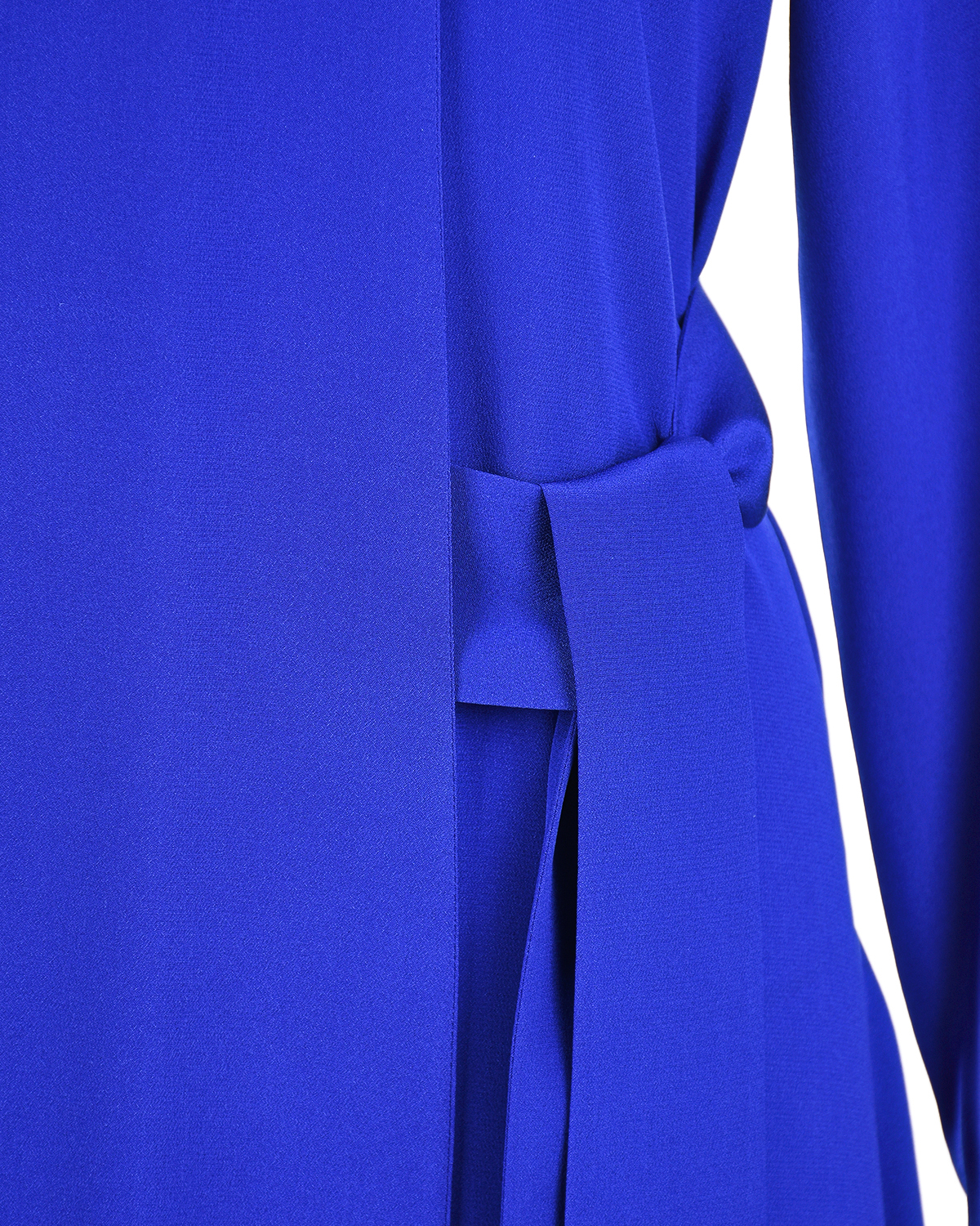 Синее шелковое платье с воротником-аскот Joseph - фото 7