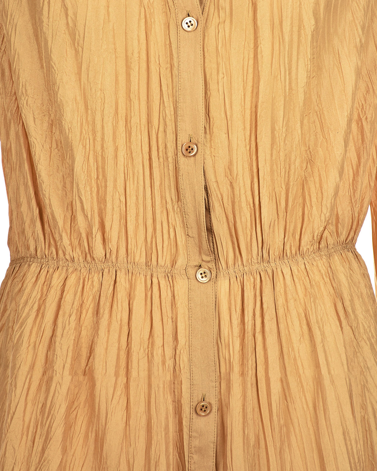 Бежевое платье из шелка Joseph, размер 40, цвет золотой - фото 7