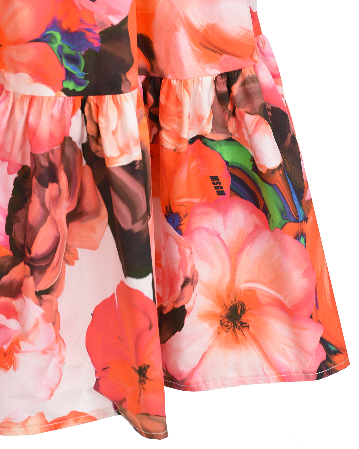 Платье с цветочным принтом MSGM детское, размер 140 - фото 5