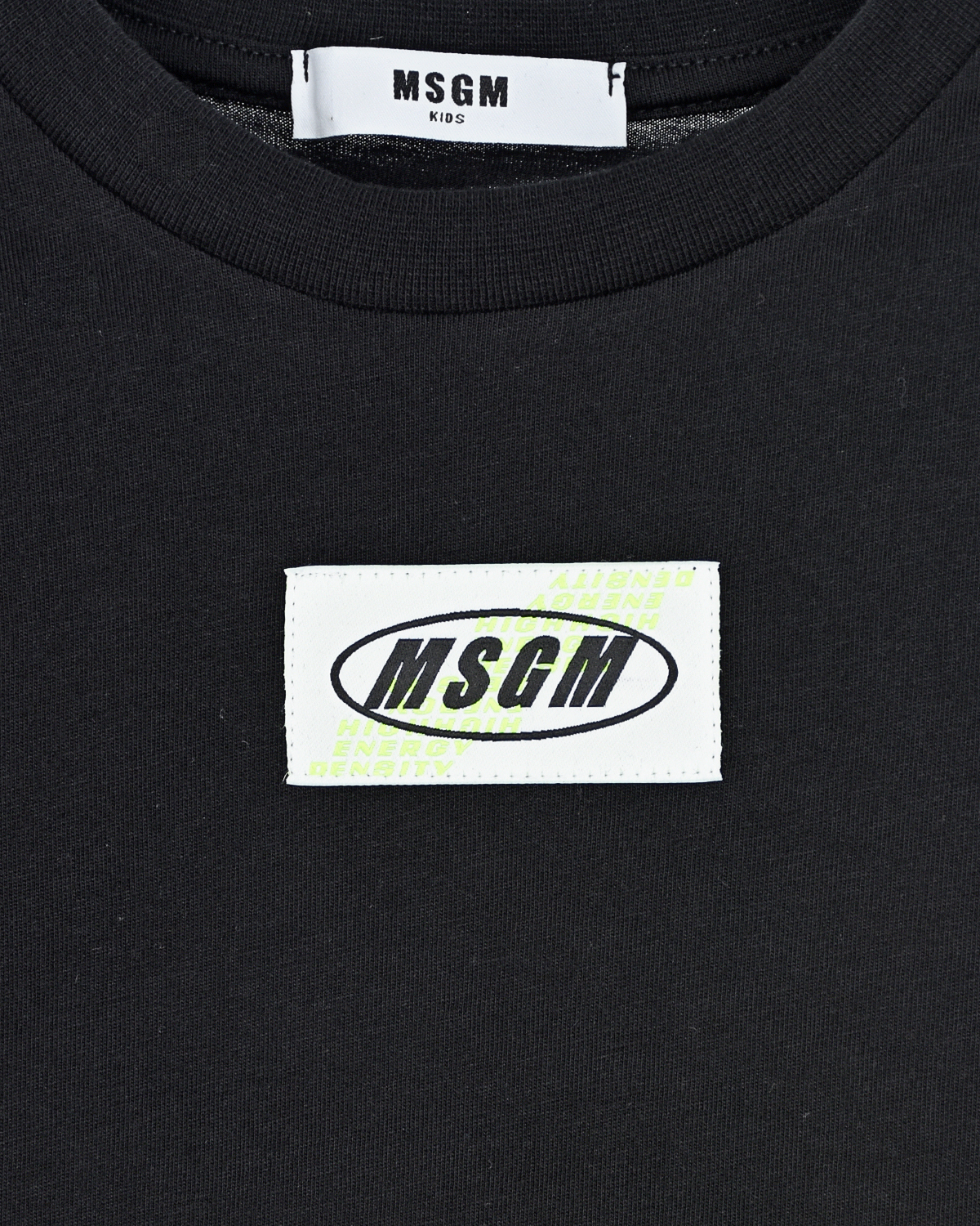 Черная футболка с фотопринтом "пальмы" MSGM детская, размер 128, цвет черный - фото 3