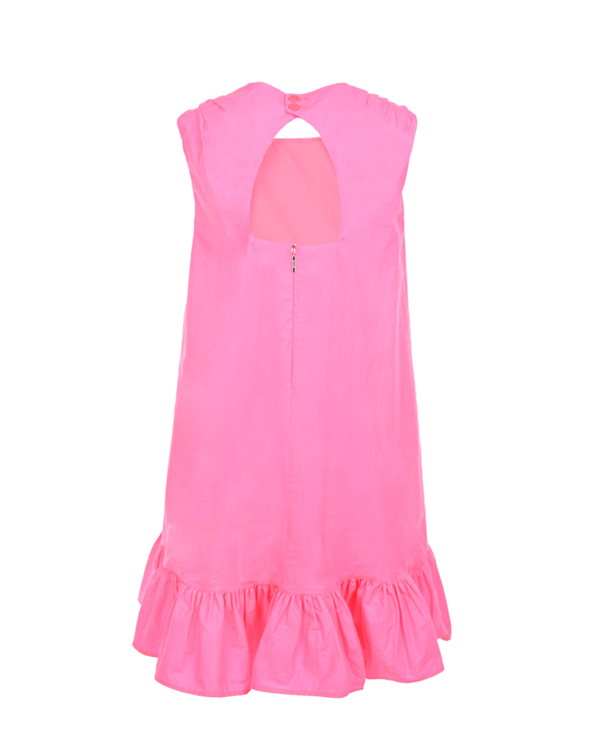 Платье цвета фуксии с оборкой MSGM детское, размер 140 - фото 2