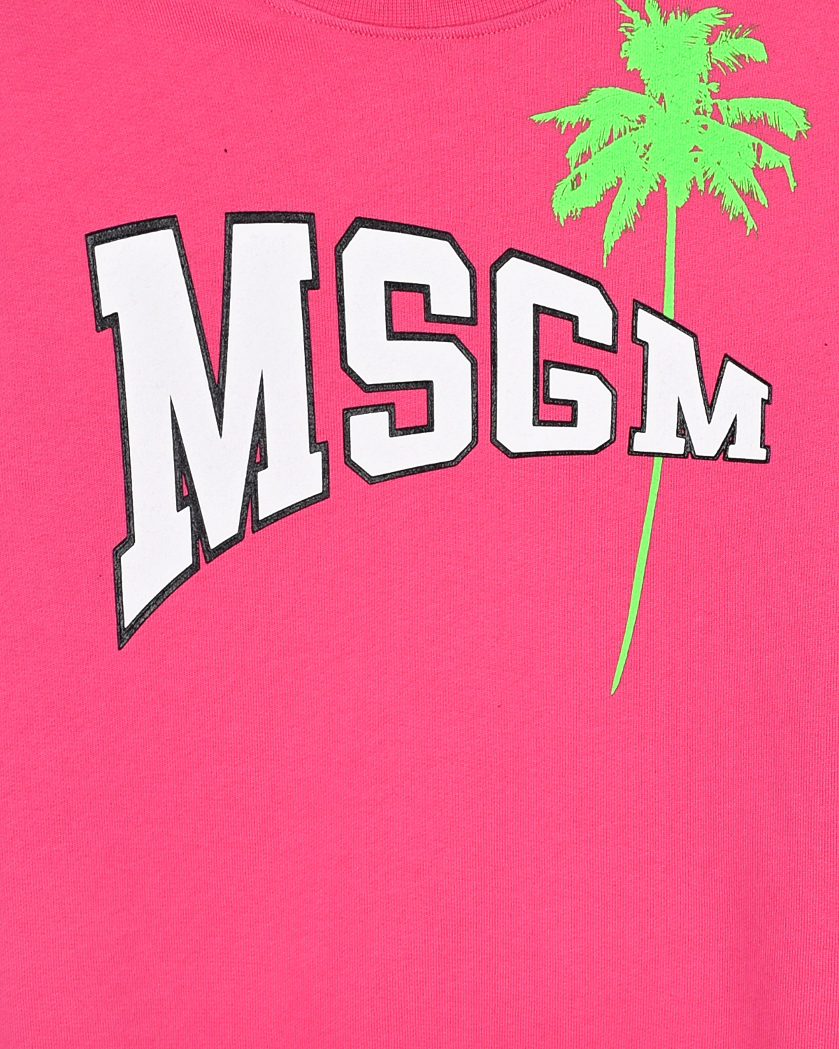 Розовый свитшот с логотипом MSGM детский, размер 140, цвет нет цвета - фото 3