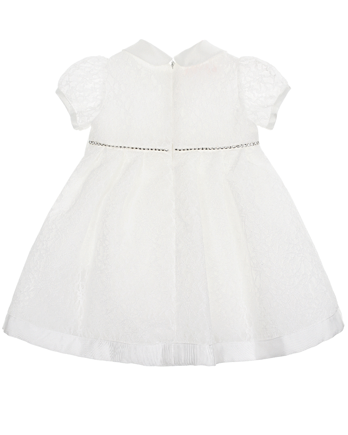 Белое платье из кружева Miss Blumarine детское, размер 92, цвет белый - фото 2