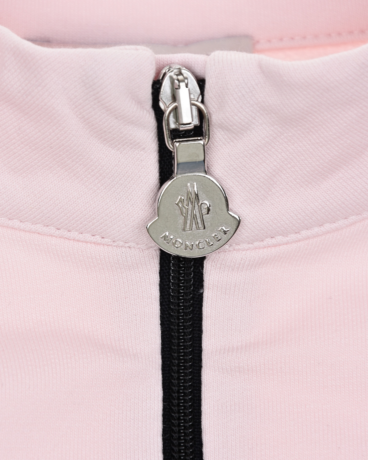 Розовый спортивный костюм с серебристыми лампасами Moncler детский - фото 6