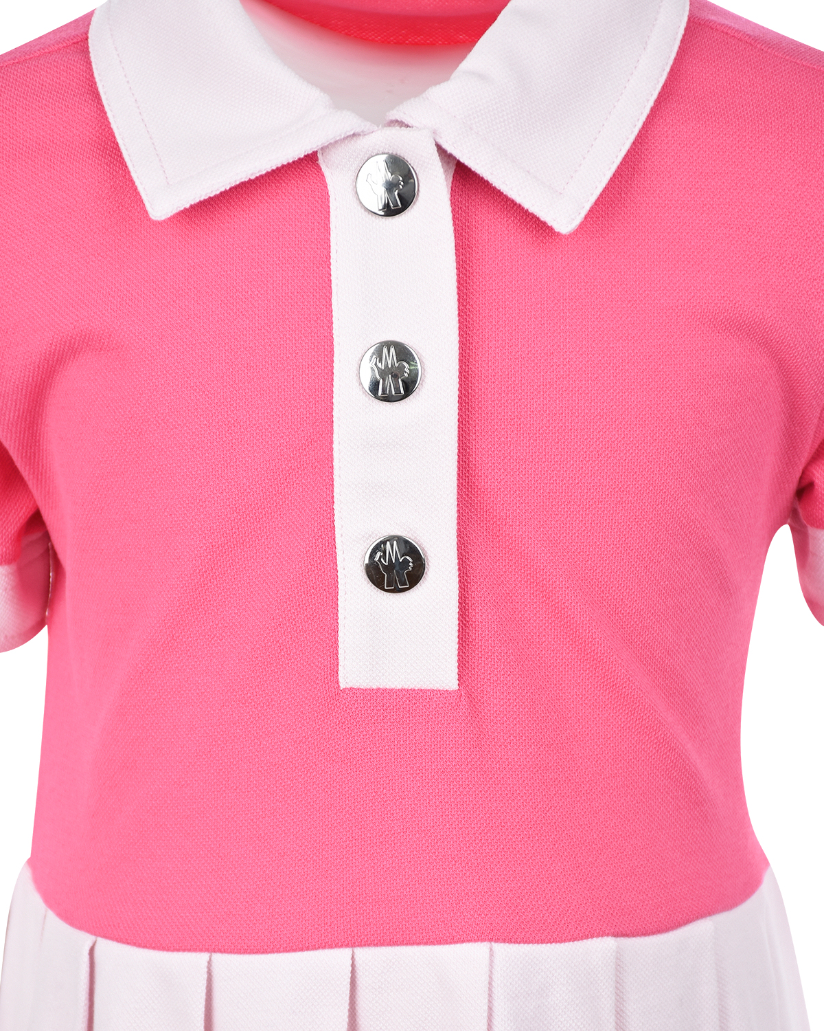 Розовое платье с юбкой пудрового цвета Moncler детское - фото 3