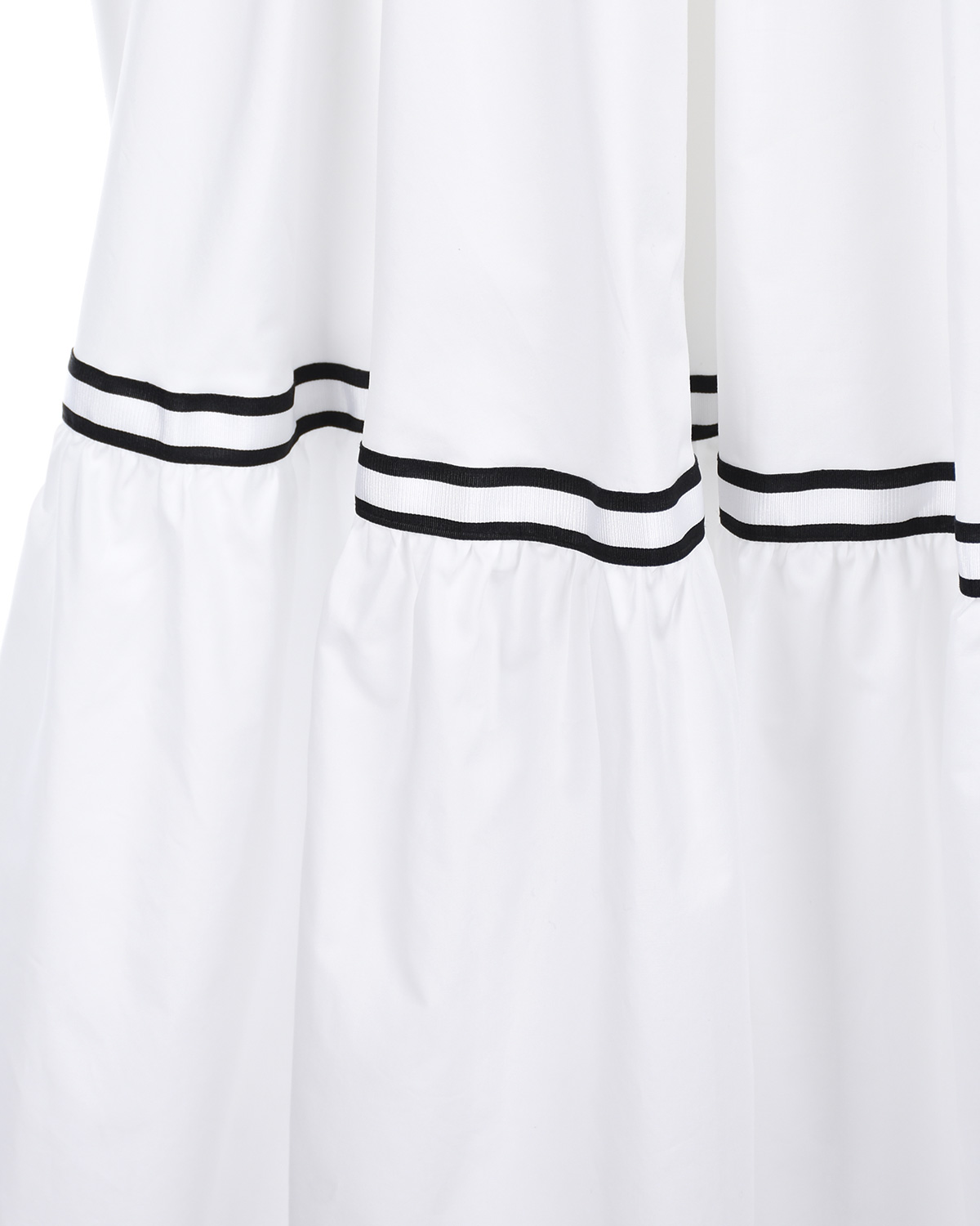 Белое платье из поплина Monnalisa детское - фото 5