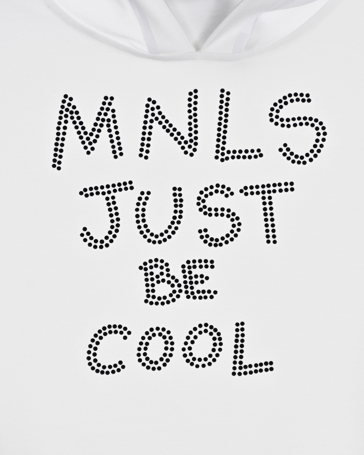 Толстовка-худи с надписью "Just be cool" Monnalisa детская - фото 3
