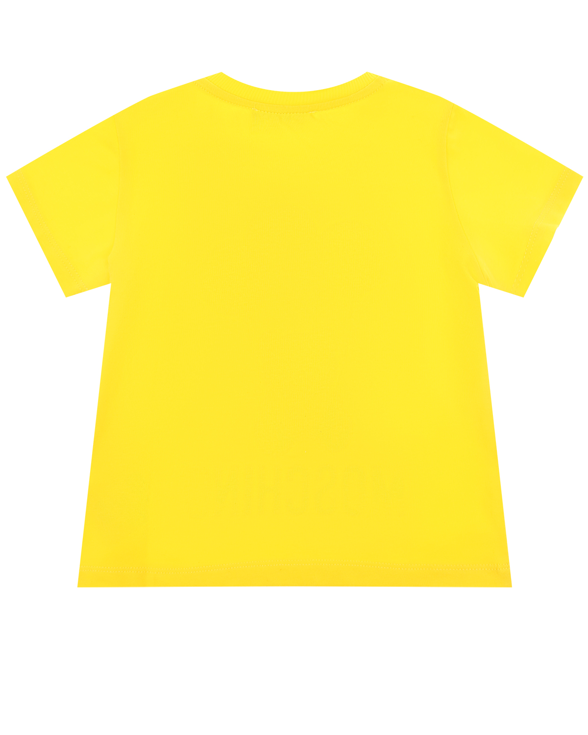 Желтая футболка с принтом "медвежонок" Moschino детская - фото 2