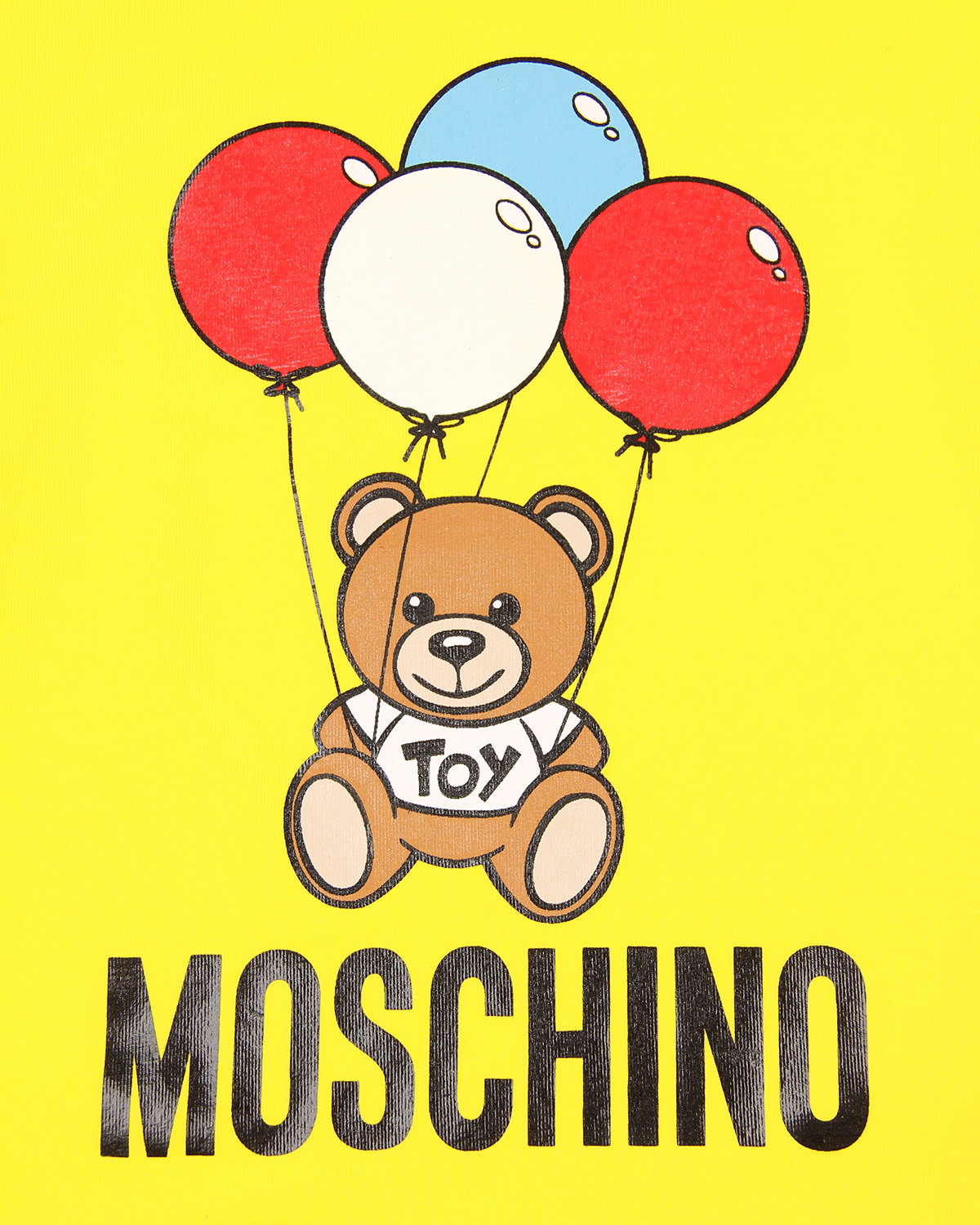 Желтая футболка с принтом "медвежонок" Moschino детская - фото 4