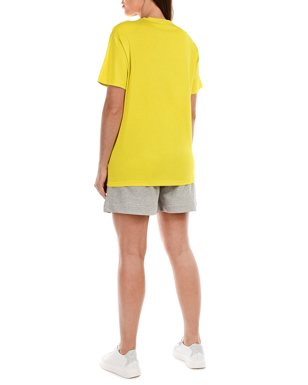 Желтая футболка с лого No. 21 - фото 4