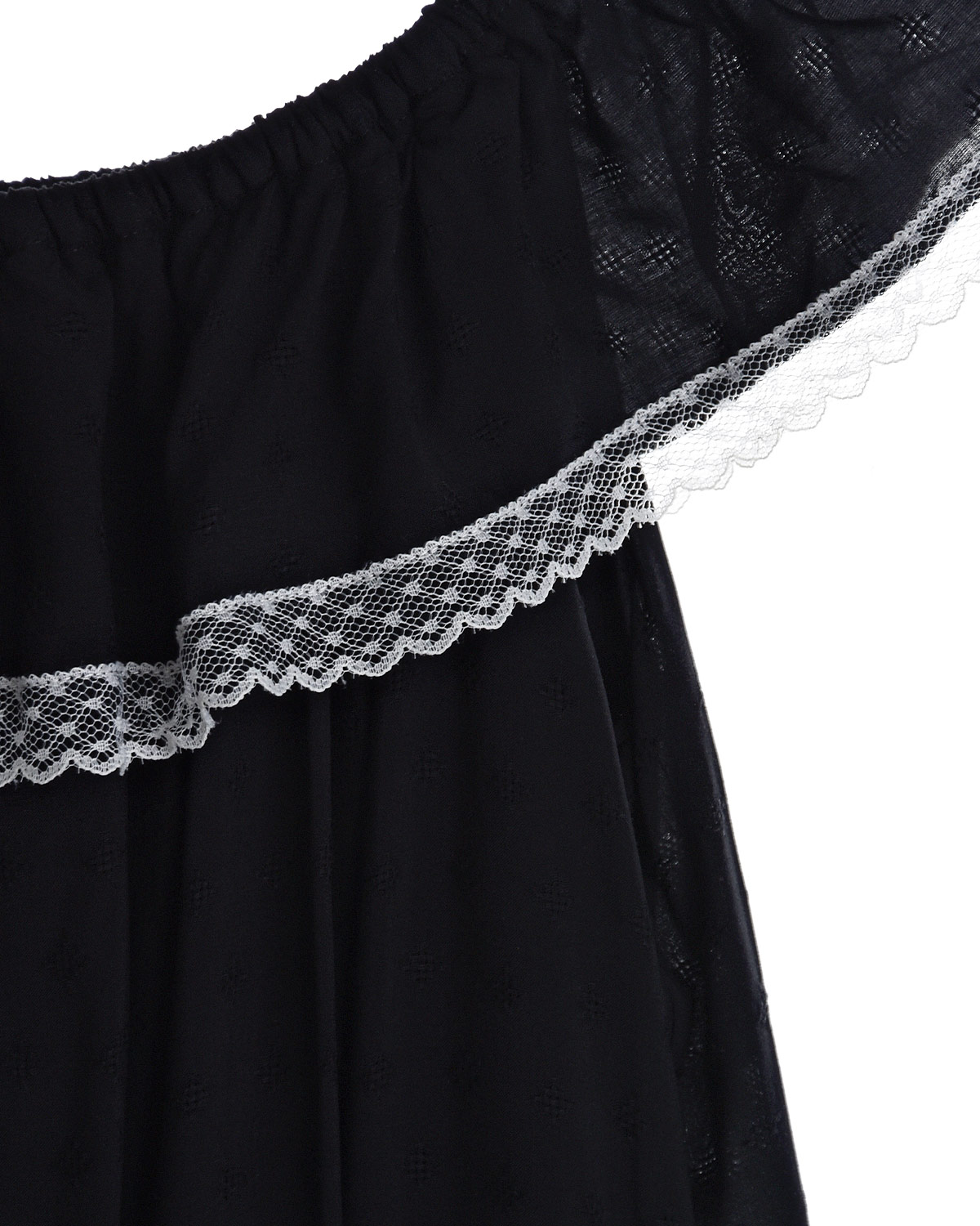 Черное платье с открытой линией плеч Paade Mode детское - фото 3