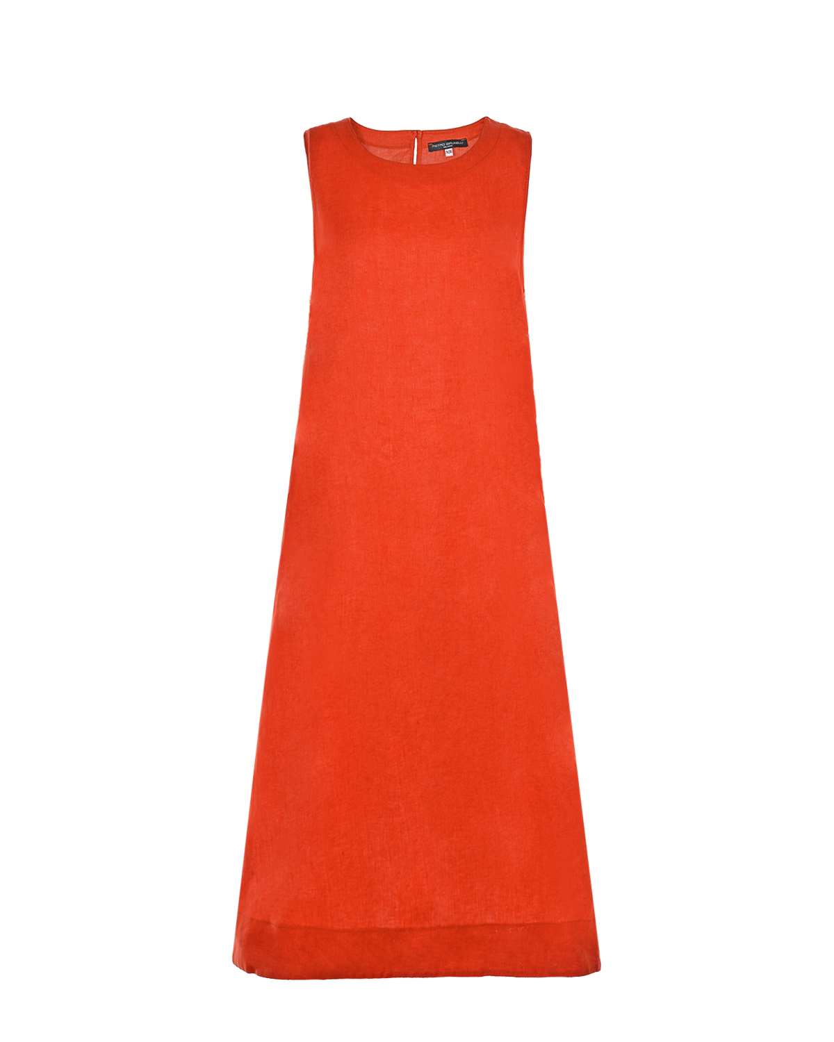 Льняное платье красного цвета Pietro Brunelli красного цвета
