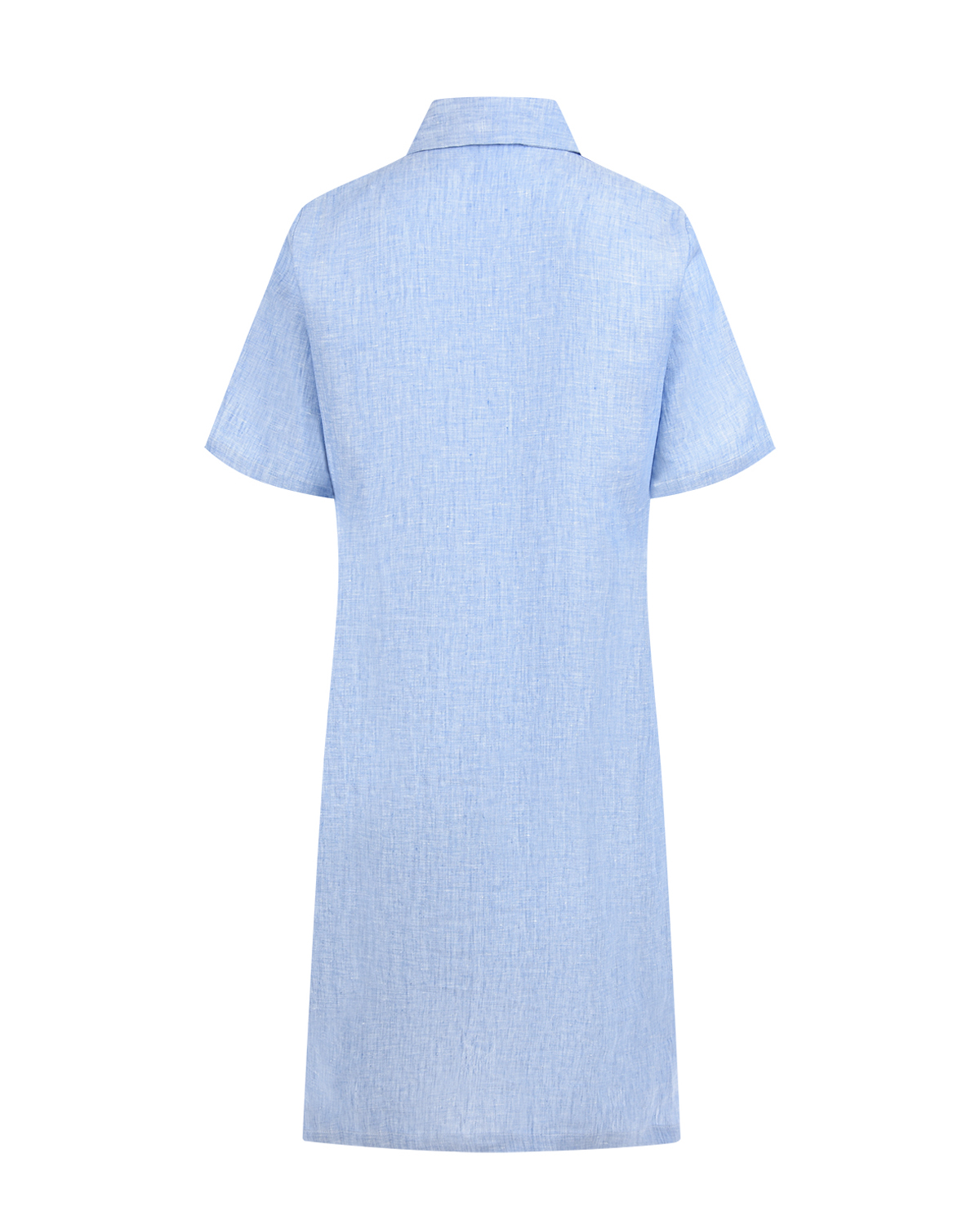 Платье для беременных из голубого льна Pietro Brunelli - фото 5