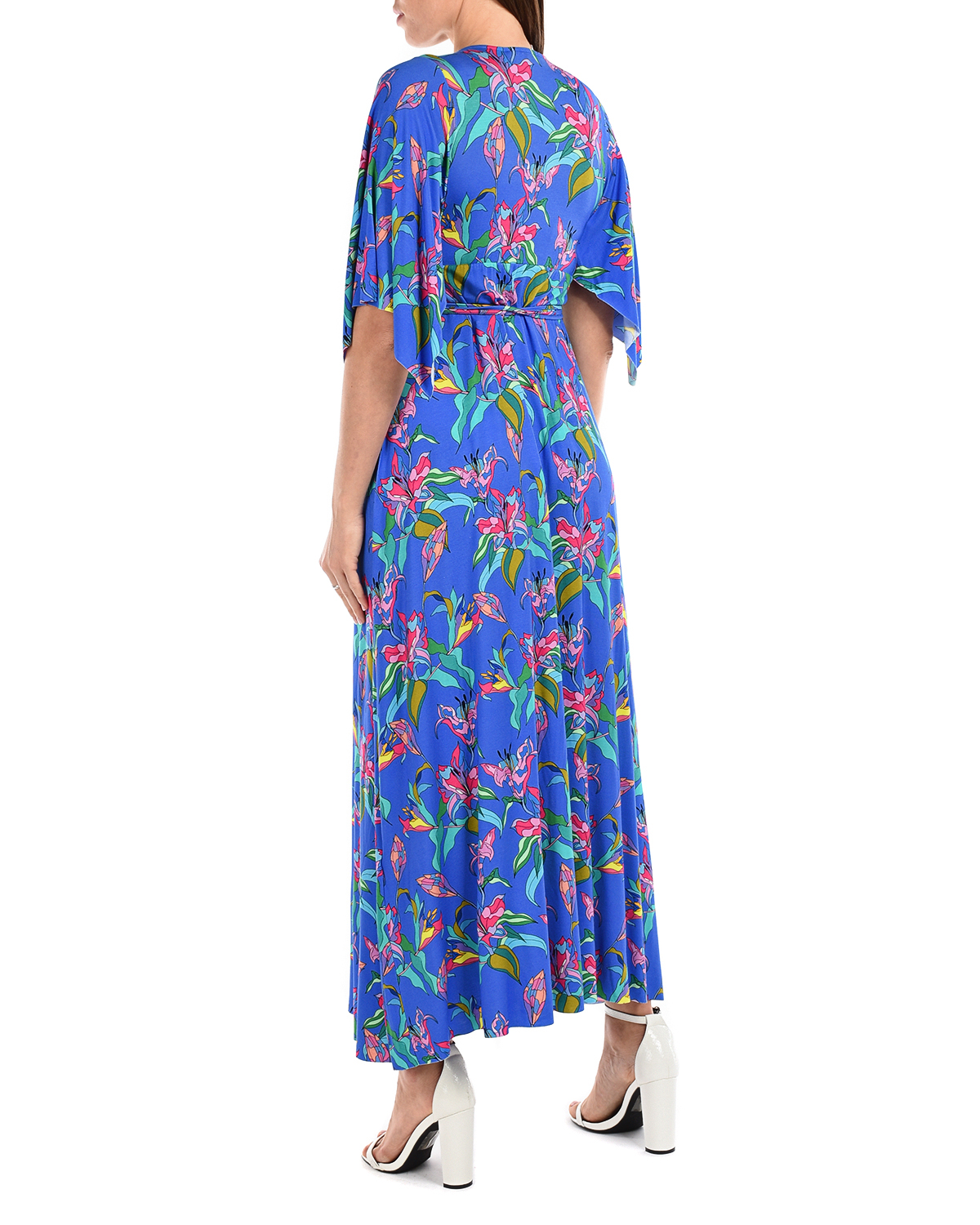 Синиее платье для беременных с принтом "лилия" Pietro Brunelli, размер 36, цвет сиреневый - фото 3