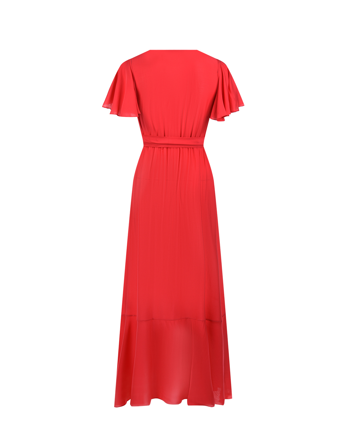 Малиновое платье для беременных с оборкой Pietro Brunelli, размер 40, цвет бордовый - фото 5