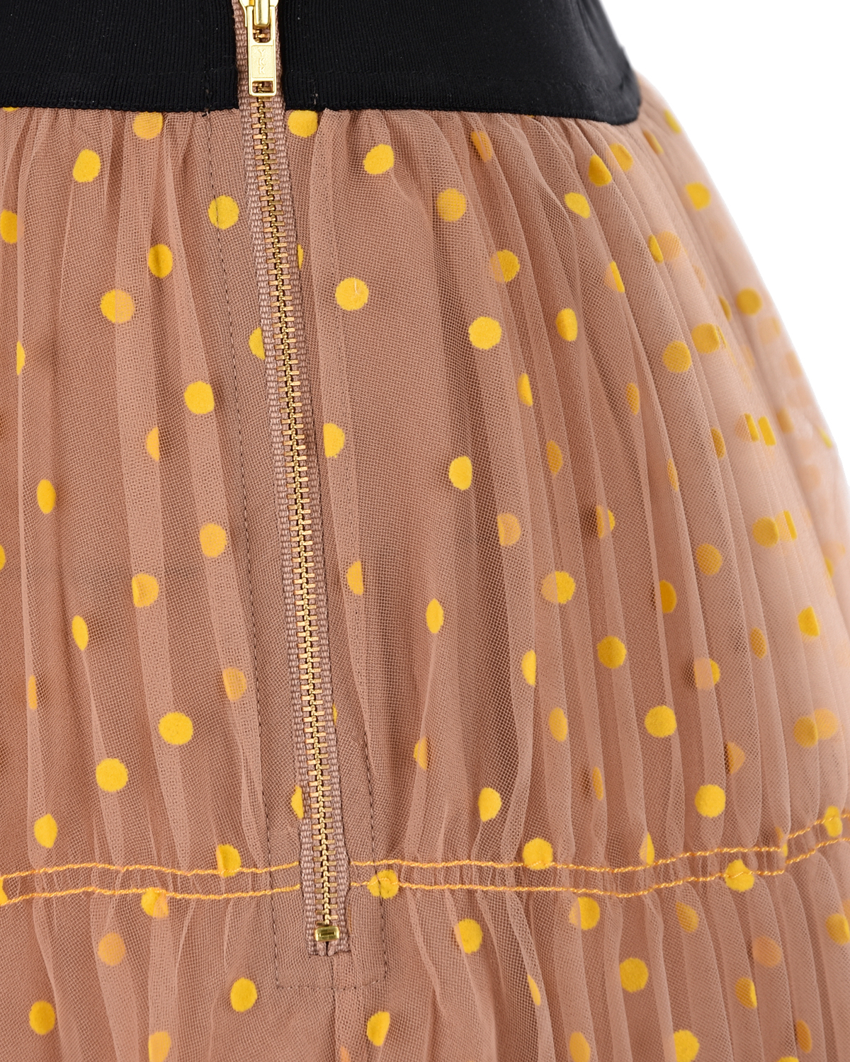 Многослойная юбка с узором в горошек Self Portrait, размер 42, цвет нет цвета - фото 3