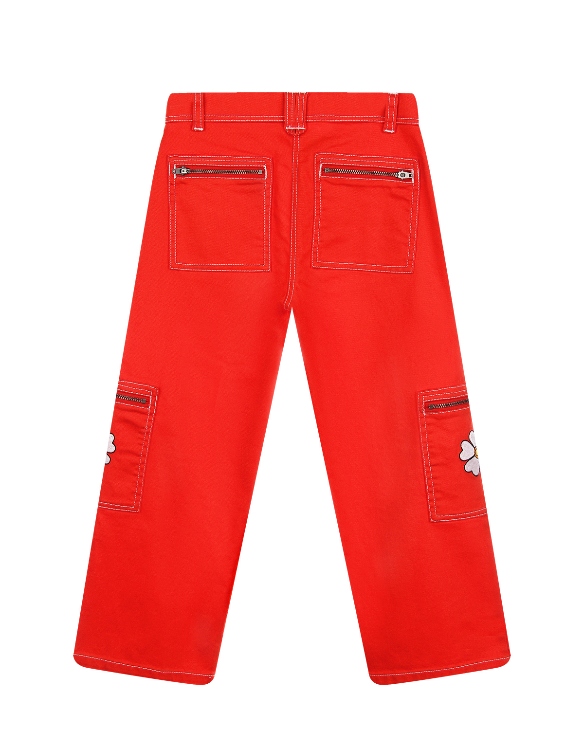 Красные джинсы с вышивкой Stella McCartney детские - фото 3