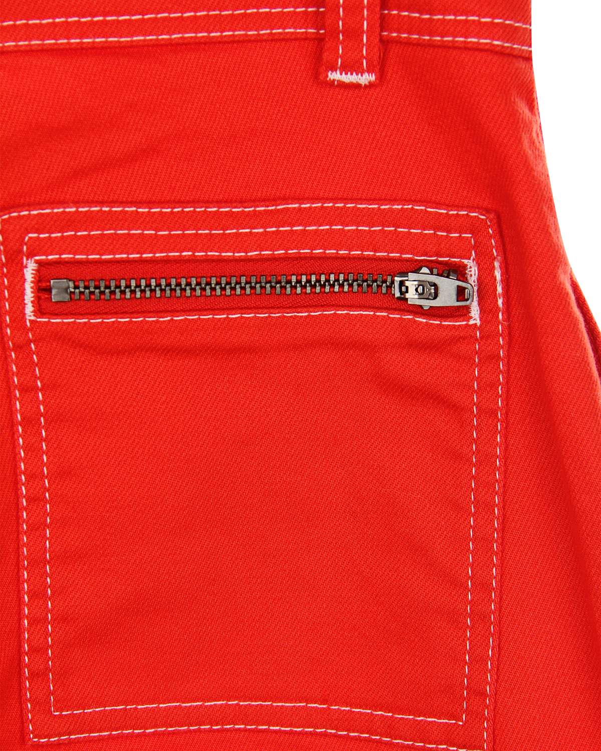 Красные джинсы с вышивкой Stella McCartney детские - фото 6