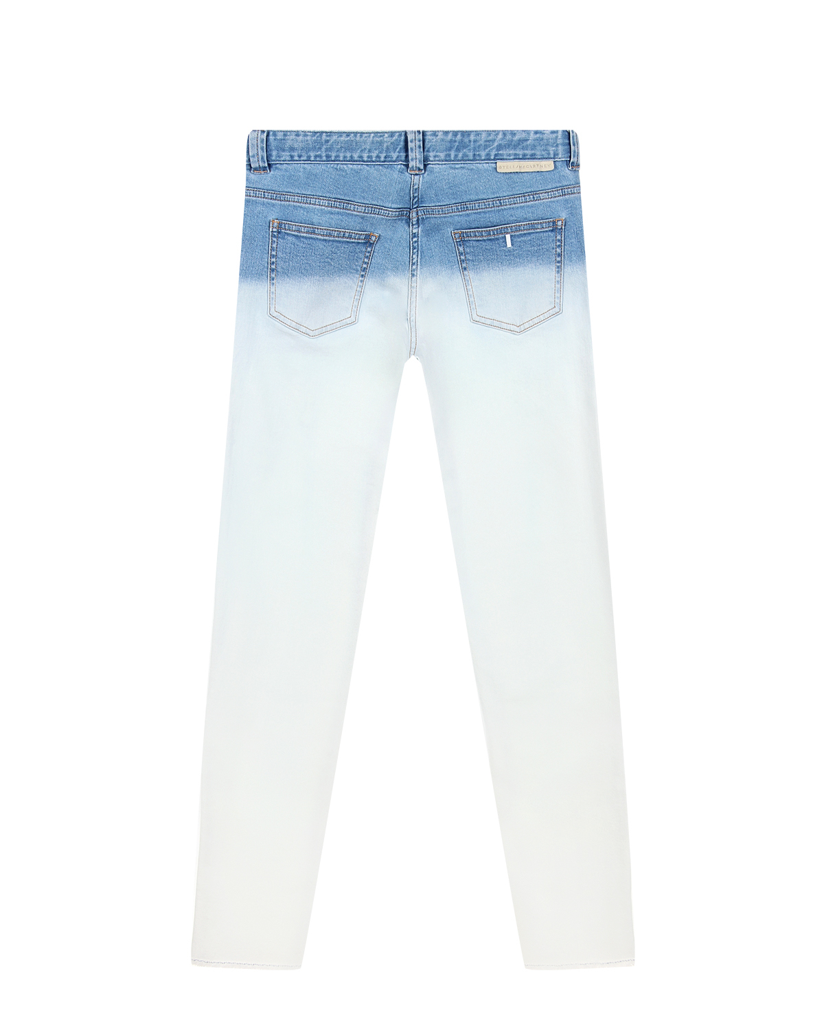 Бело-голубые джинсы Stella McCartney детское, размер 176, цвет голубой - фото 2