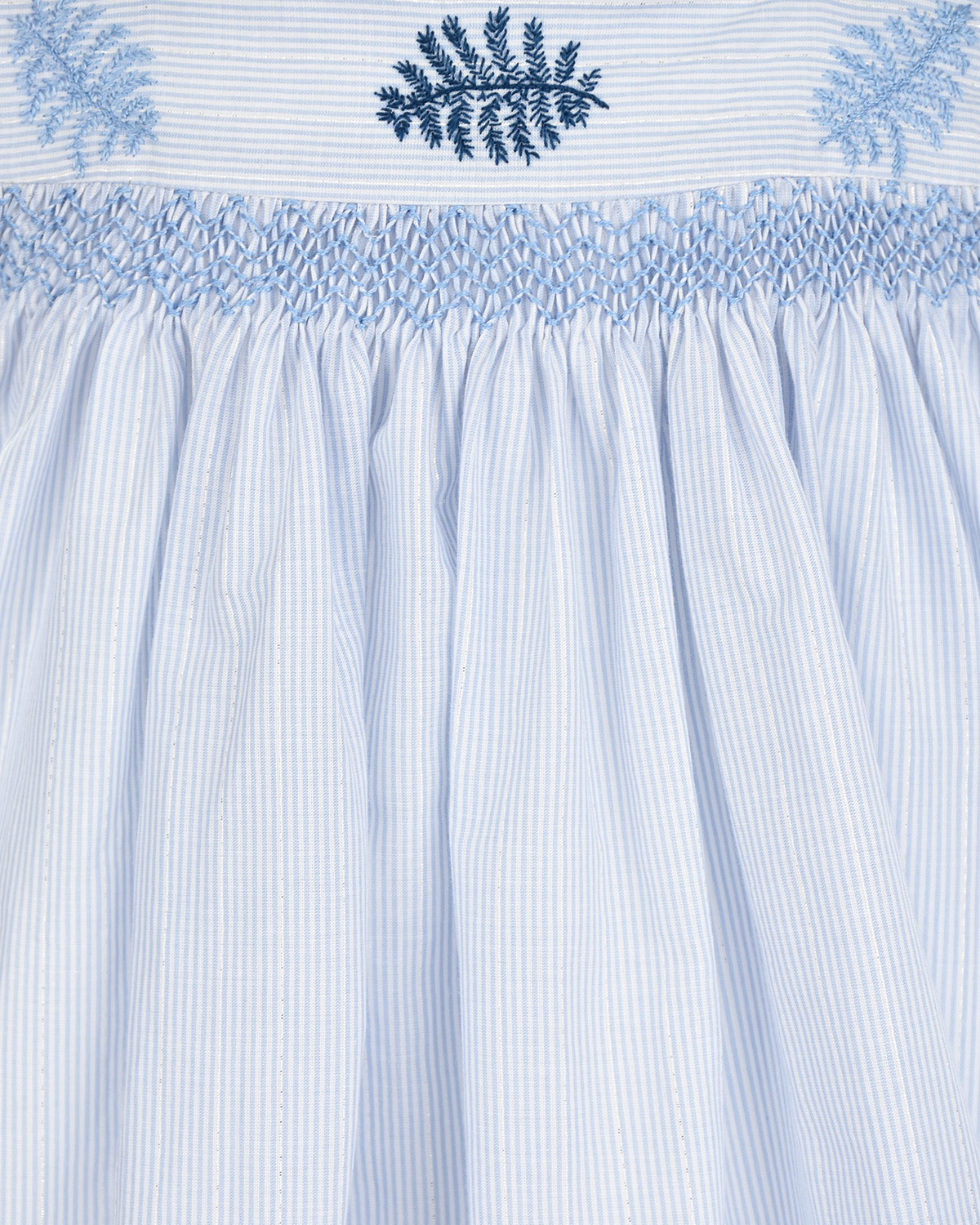 Голубое платье с оборками и вышивкой Tartine et Chocolat детское, размер 92, цвет голубой - фото 3