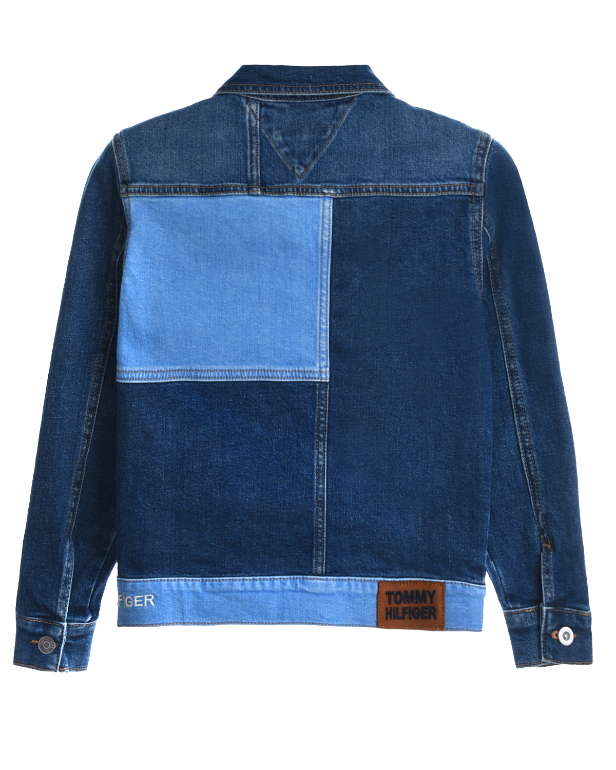 Синяя джинсовая куртка Tommy Hilfiger детская - фото 3