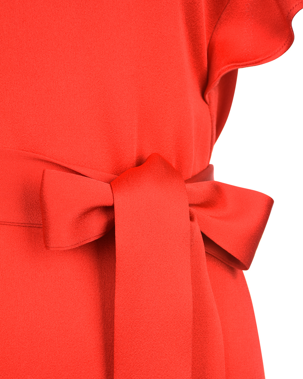 Красное платье с поясом TWINSET, размер 44, цвет красный - фото 7